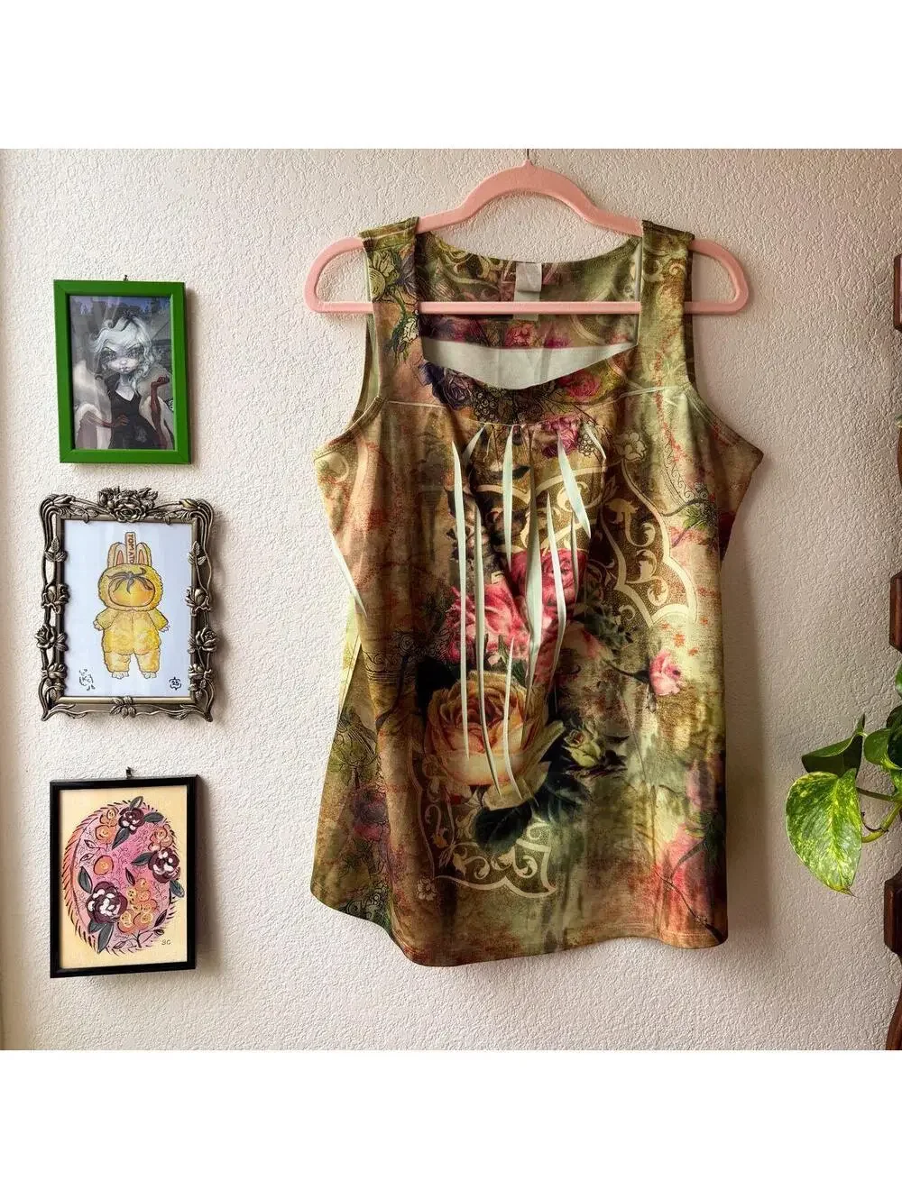 Vintage Women's Y2K Fairy Boho Tank Blouse